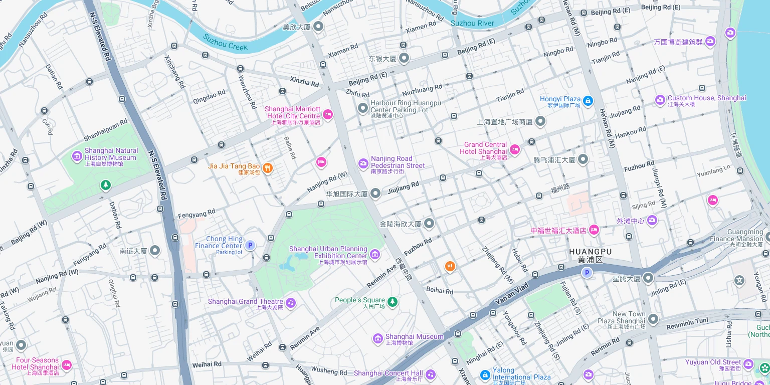 Map to Guoyantang TCM Clinic — No.557 Hankou Road